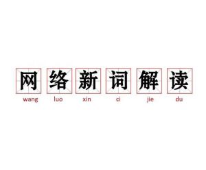 網(wǎng)絡(luò)新詞 網(wǎng)絡(luò)新詞