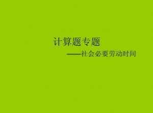 社會(huì)必要?jiǎng)趧?dòng)時(shí)間